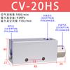 Generador de vacío neumático de alta succión EV/CV EV-10HS/EV-15HS/EV-20HS/25/30HSCK