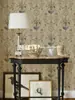 Tecido de Parede Retrô, Papel de Parede para Sala de Estar, Tecido Decorativo de Parede para Quarto, Papel de Parede Floral Estilo Country Americano, Tecido Não Tecido, Parede de Fundo para Entrada