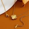 Direto da Fábrica Novo Colar de Trevo de Quatro Folhas Feminino Retrô Francês Textura de Alto Padrão Colar da Moda Corrente de Clavícula Ouro 18K