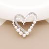 Nuevos accesorios de joyería de amor con diamantes completos accesorios de zapatos con agujeros DIY decoración de flores para zapatos de salón de belleza con diamantes de imitación para funda de teléfono móvil