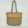 Nova Bolsa de Ombro Bolsa de Palha Feminina Grande Capacidade Bolsa de Praia para Férias Bolsa Tote para o Dia a Dia Bolsa Vazada Simples Versátil