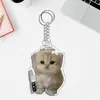 Lindos accesorios navideños para mascotas, nuevos llaveros de dibujos animados acrílicos para compañeros de clase, accesorios transfronterizos para perros y gatos