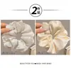 Goma para el pelo tipo scrunchie de encaje con lunares estilo coreano para mujer 2026 Nuevo Modelo de Alta Gama Lazo grande para el pelo Flor de pelo suave Cuerda para el pelo Accesorio para el cabello