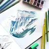 Montañas Transfronterizas, Ríos, Bosques, Plantillas de Decoración de Pintura Natural, Plantillas de Manualidades DIY para Niños, Plantillas de Graffiti para Mascotas
