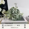 Atacado Transfronteiriço de 5 Flores de Peônia Exquisitas para Decoração de Fotografia Residencial, Jardinagem Artificial, Styling de Casamento e Arranjo de Flores