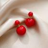 Pendientes de perla y diamante con aguja plateada, de alta gama, ligeros, de lujo, a la moda, con diseño de nicho para mujer, elegantes y dulces.
