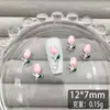 Tendência Nova Liga de Zinco Arte de Unha Tulipa Decorações Rosa Flor Acessórios Usáveis Decorações de Unha Atacado