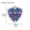 O Jogo The Legend of Zelda Broche de Metal Envolvente Escudo A Respiração da Natureza Broche Zelda As Lágrimas do Reino Moji