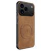 Adecuado para iPhone 18 Pro Max Lightning Funda Magnética para Teléfono con Patrón de Nappa Apple 17 Pro Anti-Caída 16 Funda Protectora