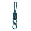 Cuerda de Gancho para Muñeca de Paracord de Siete Hilos, Correa Tejida a Mano de Liberación Rápida con Bloqueo, Hebilla de Ocho, Cuerda Anti-Pérdida para Exteriores, Gancho para Acampar