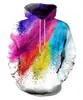 Promoção Quente AliExpress Primavera e Outono Moletom Masculino Estampa Digital 3D Fumaça Solto Moda Masculina Manga Longa Guarda