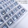 Atacado nail art pontiagudo fundo diamante cristal de cristal K9 açúcar líquido vermelho explosões retangular ângulo reto grande cristal açúcar unha broca jóias
