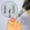 Versión Mejorada de Acero Inoxidable de las Pinzas Especializadas para Uñas Encarnadas, Cortaúñas, Tijeras para Uñas de los Pies, Tijeras Puntiagudas, Herramientas de Manicura, Pinzas para Uñas de los Pies