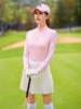Proteção Solar de Verão Respirável Golfe Manga Longa Feminino Seda de Gelo Esportiva Roupa de Proteção Solar Top de Manga Gelada Camiseta Esportiva