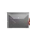 Bolsa para documentos A4 engrosada, bolsa transparente con patrón diagonal y broche de presión, bolsa para archivos de datos, bolsa colorida para almacenamiento de documentos de oficina, bolsa duradera