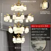 Novo lustre estilo chinês para sala de estar, inspirado em pintura de paisagem, lustre grande inspirado em Zen para casas de construção própria, grandes apartamentos, salas de chá e salas de jantar