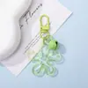 Pingente de miçangas DIY série rosa semiacabado chaveiro artesanal anel fivela de pendurar materiais acessórios corrente de cordão para celular