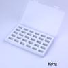 Bobina de Máquina de Coser Doméstica en Caja 2518P Bobina de Plástico Transparente de Colores Carrete de Hilo de 9 Colores Bobina Doméstica