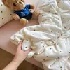 Conjunto de Quatro Peças de Gaze Aeróbica Dupla Camada 100% Algodão Grau A Materno e Infantil Cobertor de Gaze de Algodão Puro Lençol de Cama Conjunto de Três Peças para Dormitório Estudantil