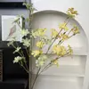Flor artificial, haste única de orquídea roxa, para decoração de cena de casamento, arranjo de chão, arranjo floral, adereços florais decorativos, flores artificiais
