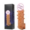 Preservativo Masculino de Silicone Líquido com Dentes de Lobo Vibratórios Pontiagudos Preservativo Vestível Brinquedo Sexual Adulto para Flertar do Casal