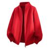 Moda de Invierno 2025 Nuevo Suéter con Cuello Alto para Hombre Suéter de Punto para Hombre Color Sólido Casual Talla Grande Chaqueta Cardigan para Hombre Tendencia