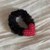 Novo Grampo de Cabelo Coração Vermelho Tecido Estilo Coreano High-End Clipe para Franja Cabelo Quebrado Acessórios de Cabelo Feminino