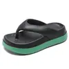 Chanclas para Mujer Ropa de Exterior 2024 Nueva Delgadas Altas Sensación de Piel Gruesa Suela Gruesa Chanclas Sandalias de Playa Ropa de Exterior