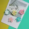 Accesorios de Resina con Margaritas Degradadas Pegamento Blanco DIY Diadema Accesorios para el Cabello Funda para Teléfono Móvil Imán para Refrigerador Parche de Belleza