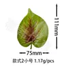 Hojas Artificiales Rojas de Anturio, Vegetación Falsa para Proyectos de Vegetación DIY, Accesorios de Plantas Artificiales, Hojas Artificiales