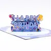 Tarjeta de Felicitación de Pastel de Cumpleaños 3D Estéreo Ins de Gama Alta Creativa Escultura de Papel Plegable Tarjeta de Bendición Tarjeta de Regalo de Cumpleaños