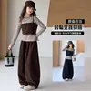 Conjunto de niña 2026 nueva colección de otoño, elegante y casual para niñas mayores, conjunto de dos piezas de otoño estilo coreano