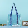 Bolsa de Mão Colorida de PVC Celebridade da Internet Estilo Fita Personalizado Bolsa de Presente Companheira para Aula de Treinamento de Estudantes Sacola de Compras de Presente Personalizada