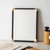 Moldura para Fotos Estilo Chinês Canto de Cobre Moldura Vazia para Montagem de Caligrafia e Pinturas, Moldura de Mesa e de Parede para Exibição de Ponto Cruz e Recorte de Papel