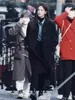 Traje do Mesmo Estilo de 26 Anos da Moda Feminina de Dalian: Casaco de Lã Cashmere Dupla Face de Comprimento Médio de Botão Único com Gola Peter Pan