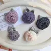 Acessórios Florais Série de Cores Morandi Rosas de Tecido DIY Acessórios de Roupa Feitos à Mão Broches Acessórios de Cabelo Sapatos Chapéus Bolsas