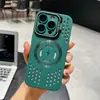 Adequado para Capa de Celular Magnética com Resfriamento Ice-Point para iPhone 17 Pro, Suporte de Lente Apple 16, 15 Anti-Queda, 14 Capa Macia, 3