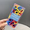 Nova Caixa Colorida de Doces Corda de Cabelo Anéis de Cabelo Infantis Anéis de Toalha para Meninas Corda Elástica Tendões de Borracha Anel para Polegar de Bebê Cobertura de Couro