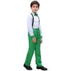 Traje de Actuación de Coro Infantil de Año Nuevo Traje de Pantalones con Tirantes de Lentejuelas para Niño Chaleco Traje Traje de Actuación de Recitación Infantil