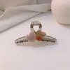 Grampo de tubarão elegante cor de gelatina, presilha de cabelo fofa, acessório de cabeça feminino, moda, presilha de cabelo adorável, para prender o cabelo para trás, coque
