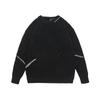 Catálogo Inverno Novo Estilo Americano Marca de Moda Outono e Inverno Design de Nicho Costura Suéter Gola Redonda Solto Suéter de Tricô para Casal