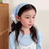 Lenço de Cabeça Renda Estilo Pastoral Infantil para Meninas 2026 Novo Lenço Triângulo Doce e Fofo Lenço Quadrado Faixa de Cabelo Acessórios de Cabelo