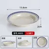 Plato para Guarnición de Hot Pot de Puesto Callejero 369 Melamina Hot Pot Callejero Tradicional de Chongqing Vajilla Tazón Pequeño Comercial Plato