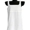 Estilo Chic Coreano 2026 Verano Nuevo Simple y Fresco Vestido Chaleco sin Mangas Holgado de Cuello Cuadrado para Mujer