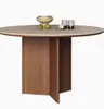 Soporte de pata de mesa redonda patas de mesa de madera maciza mesa de comedor base de mármol travertino pata de mesa cilíndrica irregular cono chino