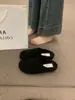 Primer Encuentro Temporada Retro Gris Lana Birkenstock Zapatos Mujer Otoño/Invierno Ropa Exterior 2026 Nuevo Sin Cordones Persona Perezosa Plus Terciopelo Medio Abiertos Zapatos