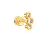 Aretes de Acero Inoxidable Oro de 18K Zircón Acero de Titanio Mini Piercings de Nariz de Rosca Piercing Anillos para Ombligo Joyería Transfronteriza Europea y Americana