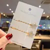 Grampo de Cabelo Coreano com Strass, Presilha Geométrica Simples para a Parte de Trás da Cabeça, Acessório de Cabelo Versátil para Atacado, Estilo Ins