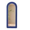 Espejo de Arco de Doble Capa Moderno Simple Borde Redondeado Espejo de Piso para Probar Ropa para Niñas Recámara Arqueado Francés de Pared para Vestidor