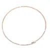 Gargantilla abierta elástica sexy de fila única con diamantes de imitación transfronteriza europea y americana, a la moda, lujo ligero, accesorio para el cuello de diamantes de imitación completo al por mayor